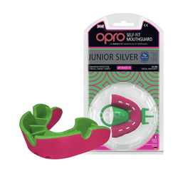 Капа OPRO Junior Silver (Pink/Fl.Green, 002190004)